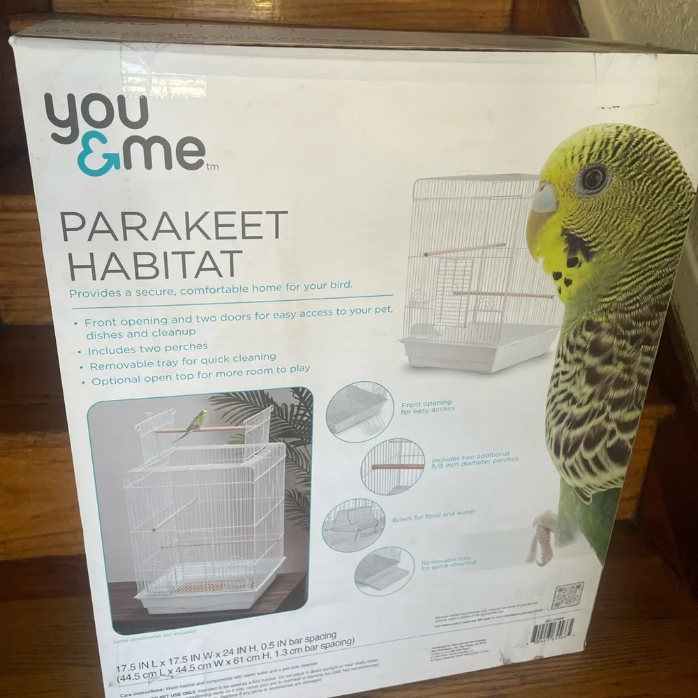 You & Me Parakeet Habitat in White